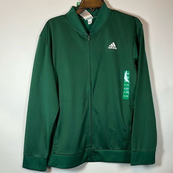 adidas Other - adidas Green Bomber Jacket Unisex Size XL 18/20